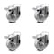 Service Caster 5 Inch Semi Steel Swivel Bolt Hole Caster Set with Total Lock Brake SCC SCC-BHTTL20S514-SSS-4 - alternate 1